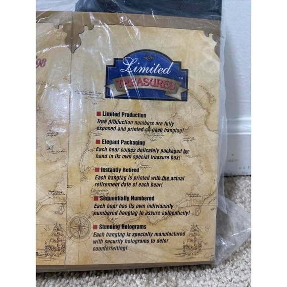 Complete Set of 4 Limited Treasures Collectible Bears NEW Holiday Ed Boxed 1998 - Picture 3 of 7